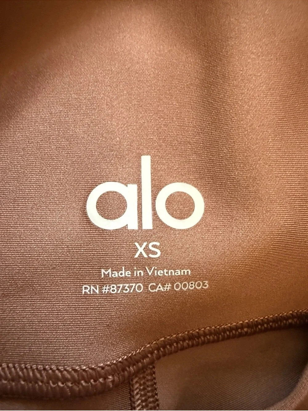 Alo Copper Airlift Leggings - size Extra Small